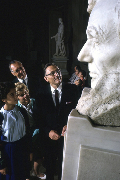 January 6 Oral History Project: USCHS Founder and former U.S. Rep. Fred Schwengel giving a tour of the Capitol